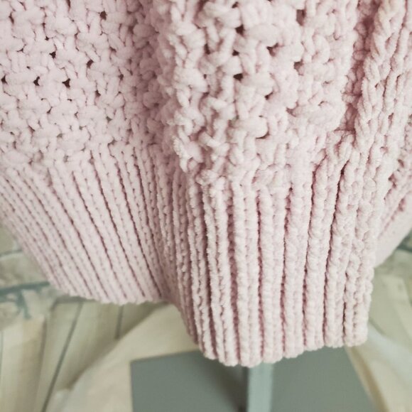 GAP Lavender 90s Shaker Open Boxy Cardigan Drop Shoulder XXL Barbiecore Softgirl - Picture 4 of 13